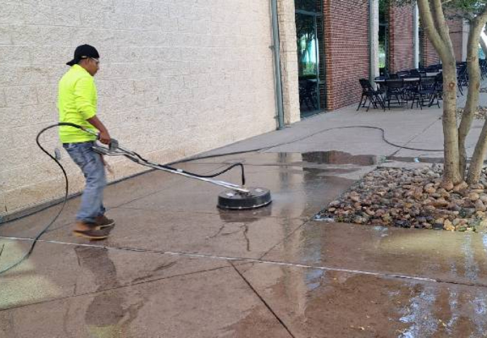 Clean new parking lot