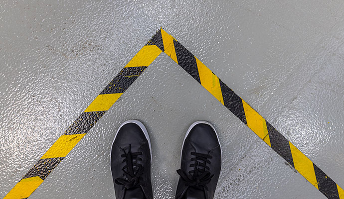 Hazard warning marking