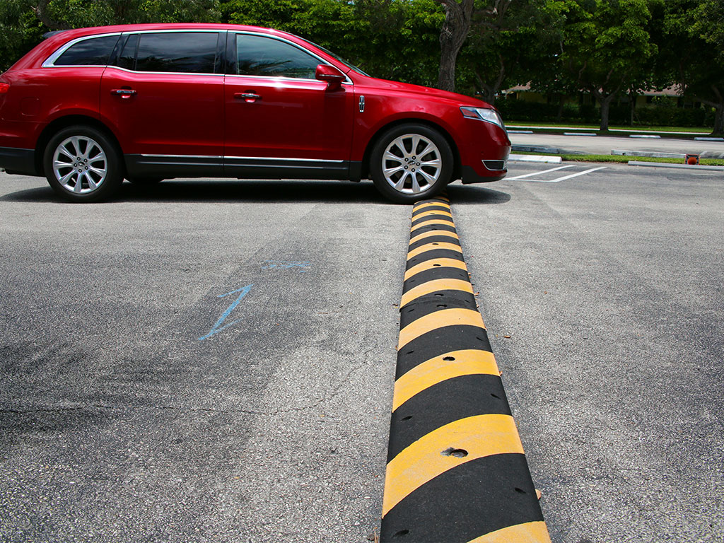 Speed bumps marking service