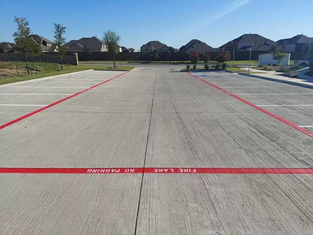 HOA Pool Parking Lot Striping