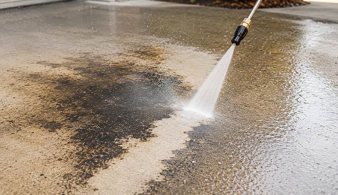Power Washing Oil and Grease Stains in Dallas-Fort Worth