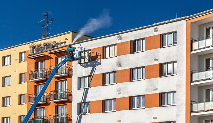 Power Washing for Building Facades in DFW | REDLEE/SSC