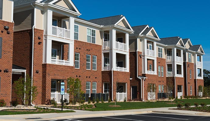 Modern apartment building 