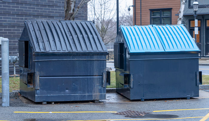 Dumpsters on the street