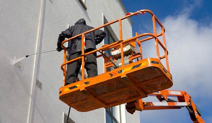Professional wall surface cleaning service