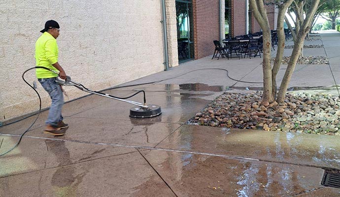 Sidewalk cleaning service