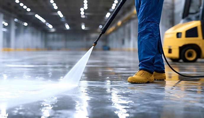 Power Washing Warehouse Floors in Dallas-Fort Worth